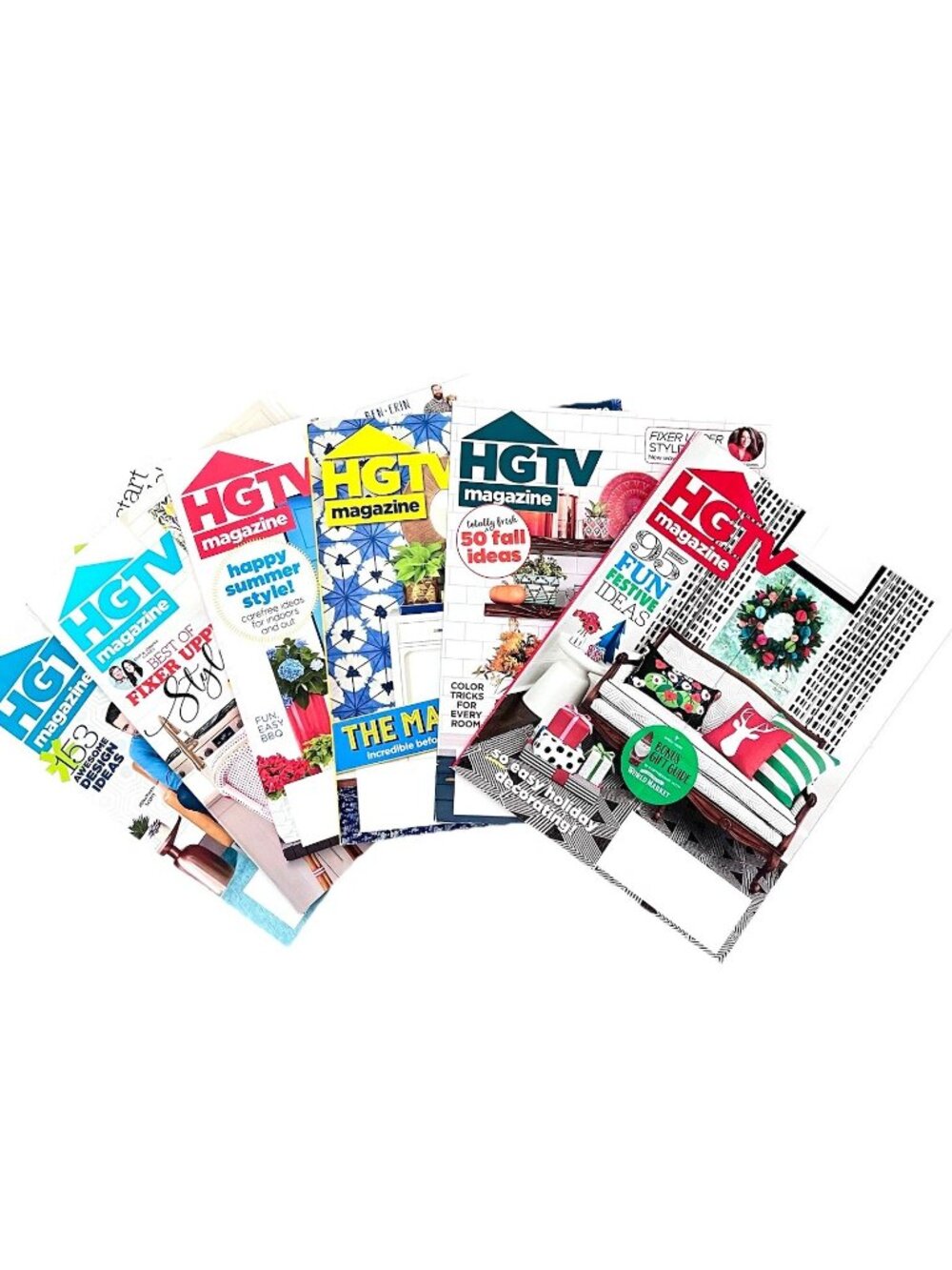 HGTV Magazines Lot 16 2018-2020 Issues Dec ‘18 Nov ‘19 Home Garden Design Decor